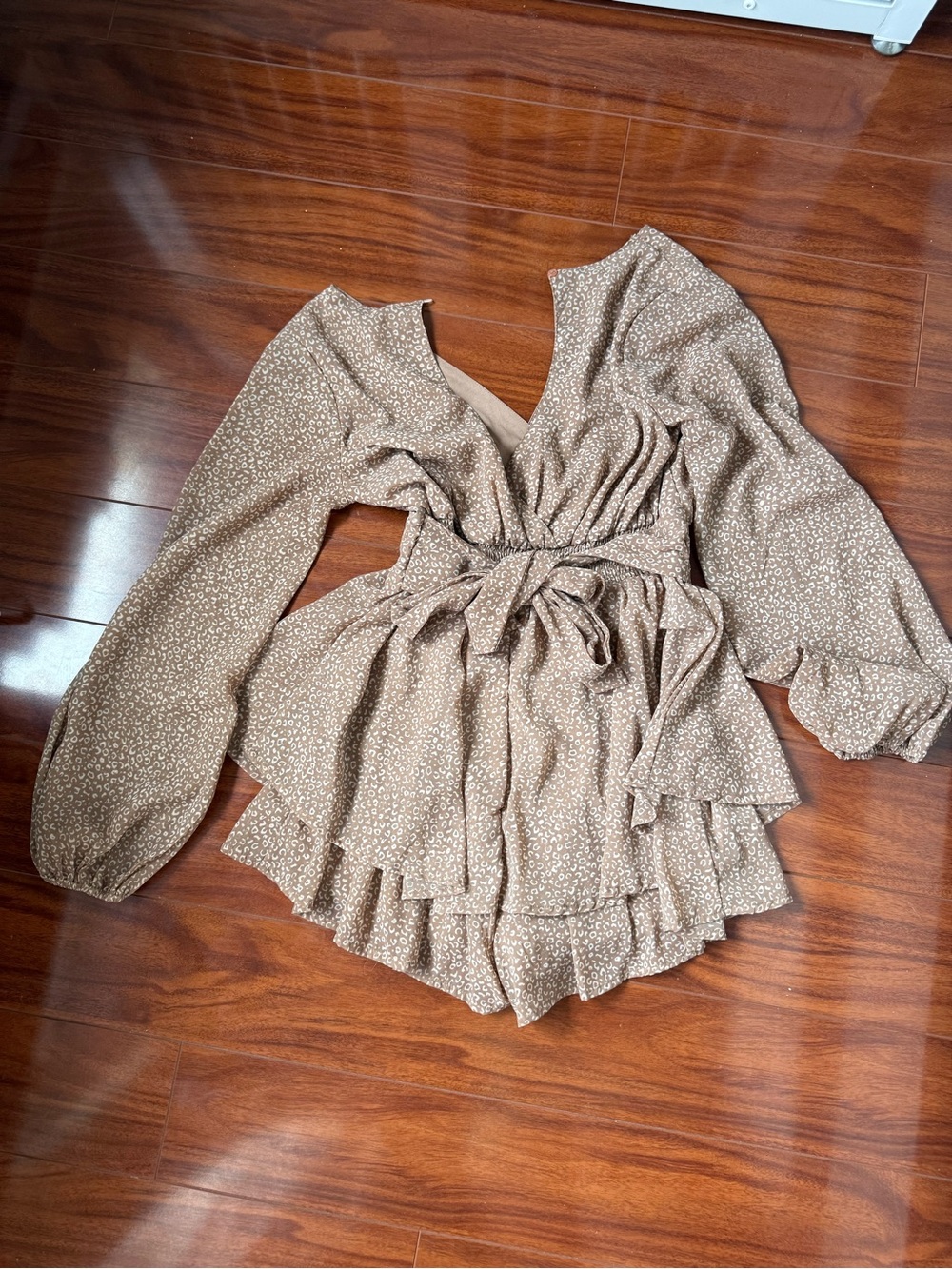 Long sleeve romper